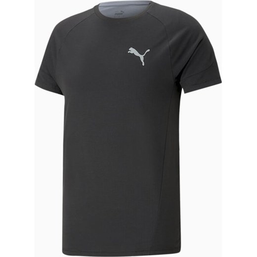 T-shirt męski Puma sportowy czarny z krótkimi rękawami 