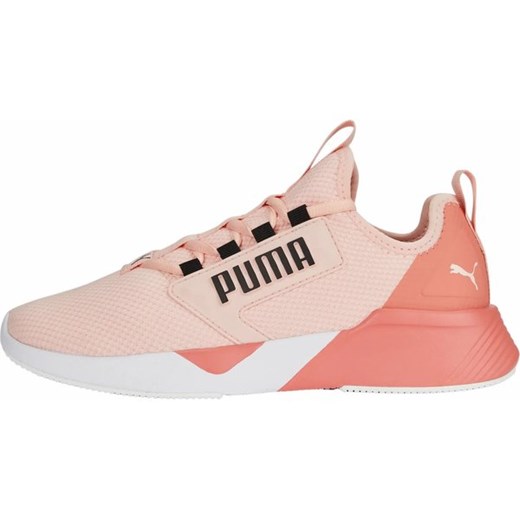 Buty sportowe damskie Puma różowe na płaskiej podeszwie sznurowane