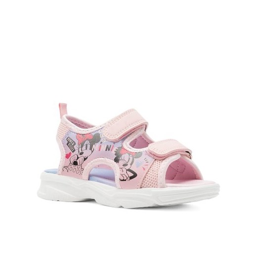 Sandały dziecięce różowe Disney Classics na rzepy z motywem z bajki 