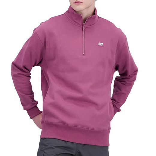 Bluza New Balance MT31501WAD - różowa ze sklepu streetstyle24.pl w kategorii Bluzy męskie - zdjęcie 157541432