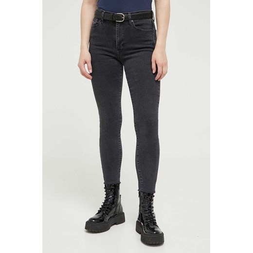 Tommy Jeans jeansy damskie kolor czarny ze sklepu ANSWEAR.com w kategorii Jeansy damskie - zdjęcie 157545723