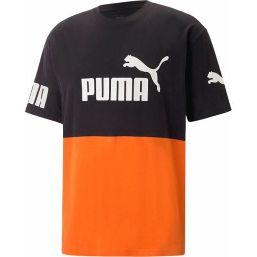 Koszulka męska Power Colorblock Logo Puma ze sklepu SPORT-SHOP.pl w kategorii T-shirty męskie - zdjęcie 157547211