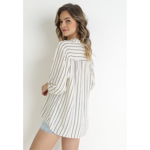 Koszula damska szara Born2be casual wiosenna 