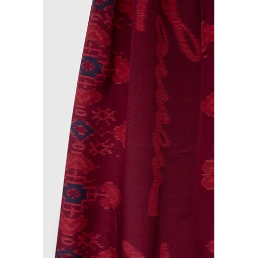 Lauren Ralph Lauren szal jedwabny kolor czerwony wzorzysty ONE ANSWEAR.com