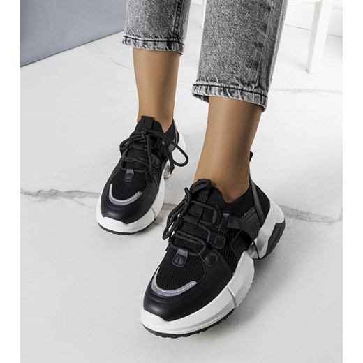 Czarne sneakersy skarpetkowe Peggy ze sklepu gemre w kategorii Buty sportowe damskie - zdjęcie 157573762