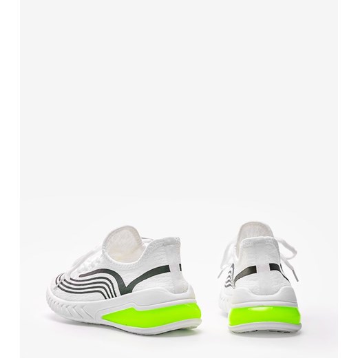 Białe wsuwane obuwie sportowe z holograficznym wzorem Delaney ze sklepu gemre w kategorii Buty sportowe damskie - zdjęcie 157574053