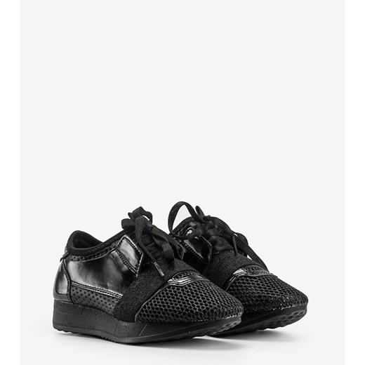 Czarne sneakersy dziecięce Kelli ze sklepu gemre w kategorii Buty sportowe dziecięce - zdjęcie 157574902