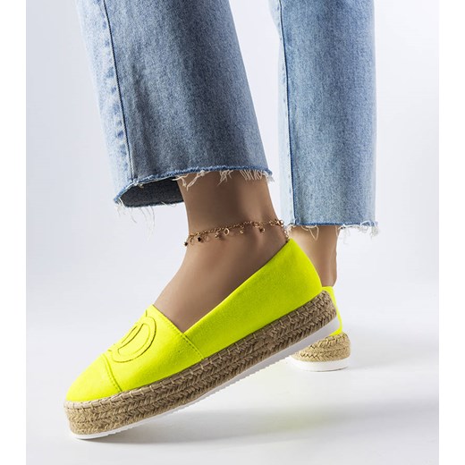 Neonowe espadryle na platformie Southfield ze sklepu gemre w kategorii Espadryle damskie - zdjęcie 157575951