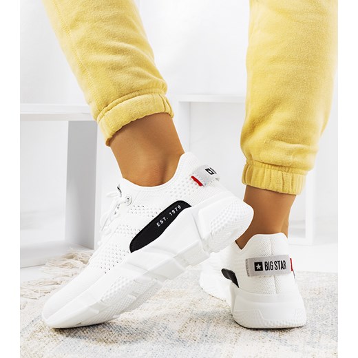 Białe sneakersy Big Star JJ274271 37 okazyjna cena gemre