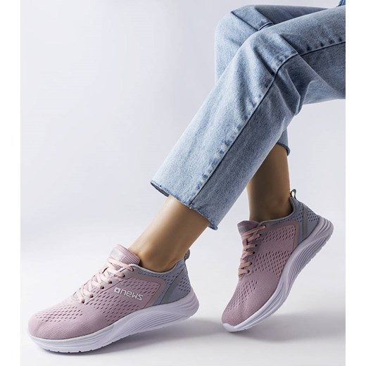 Różowe sportowe sneakersy Nairene ze sklepu gemre w kategorii Buty sportowe damskie - zdjęcie 157579921
