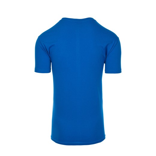 T-shirt męski z nadrukiem 1783S - niebieski Edoti.com XXL Edoti