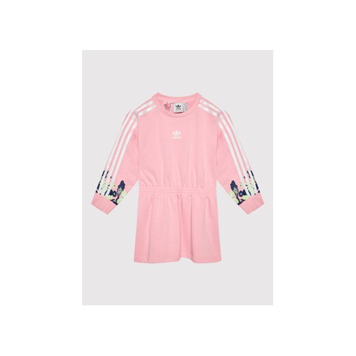adidas Sukienka codzienna Flower Print HC4611 Różowy Regular Fit 5_6Y okazja MODIVO