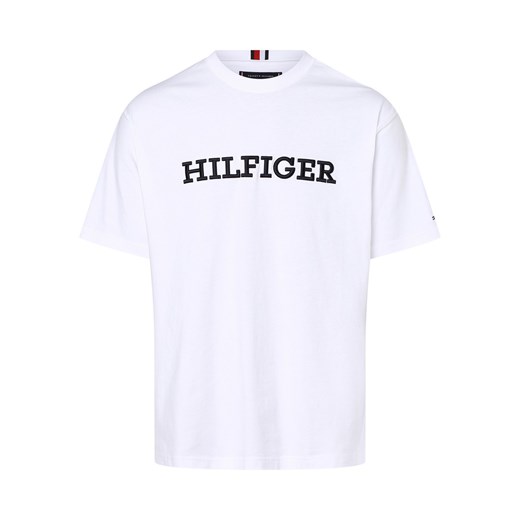 Tommy Hilfiger T-shirt męski Mężczyźni Bawełna biały jednolity Tommy Hilfiger XXL vangraaf