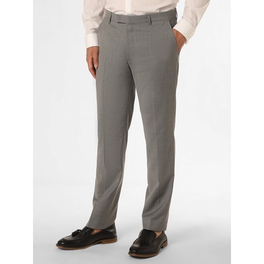 JOOP! Męskie spodnie od garnituru modułowego Mężczyźni Modern Fit szary marmurkowy ze sklepu vangraaf w kategorii Spodnie męskie - zdjęcie 157595911