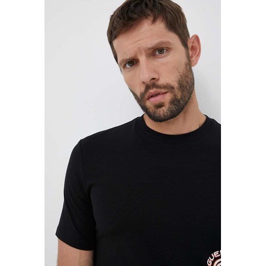 T-shirt męski Guess z krótkim rękawem w stylu młodzieżowym w nadruki 