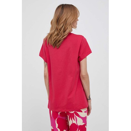 Sisley t-shirt bawełniany kolor różowy Sisley XS ANSWEAR.com