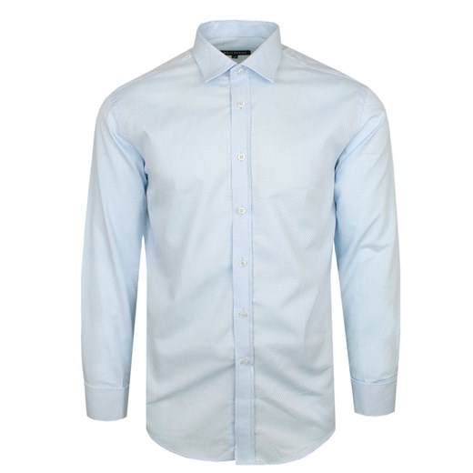 Błękitna Koszula na Spinki - Wólczanka - Slim KSDWKOWWLCNve7573SPINKAsl ze sklepu JegoSzafa.pl w kategorii Koszule męskie - zdjęcie 157602574