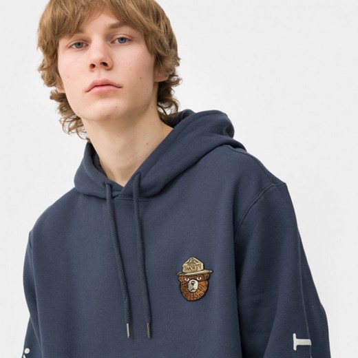 Męska bluza dresowa nierozpinana z kapturem Element Smokey Bear Rudy - niebieska Element XL okazja Sportstylestory.com