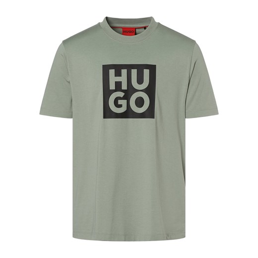 HUGO T-shirt męski Mężczyźni Bawełna trzcinowy nadruk ze sklepu vangraaf w kategorii T-shirty męskie - zdjęcie 157615540
