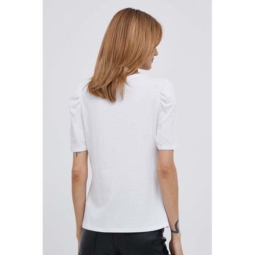 Dkny t-shirt damski kolor biały XS ANSWEAR.com