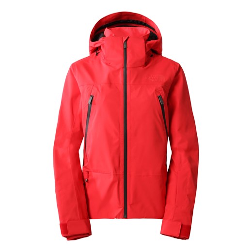 The North Face kurtka damska czerwona z kapturem