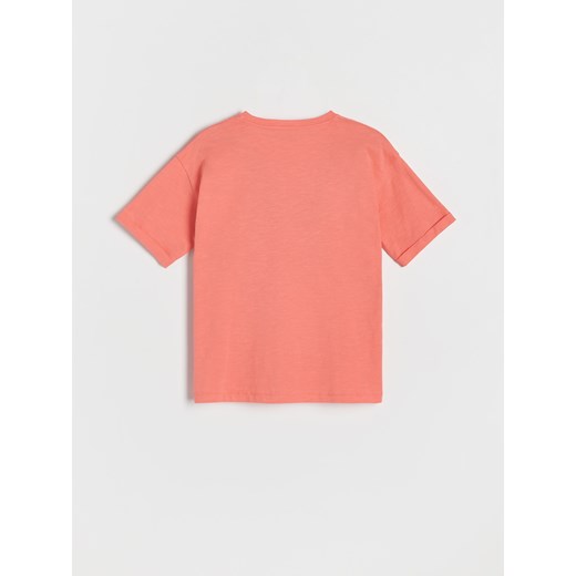 Reserved - T-shirt oversize - Pomarańczowy Reserved 128 (7-8 lat) Reserved