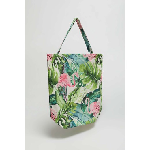 Bawełniana torba zielona ze sklepu Moodo.pl w kategorii Torby materiałowe - zdjęcie 157625790