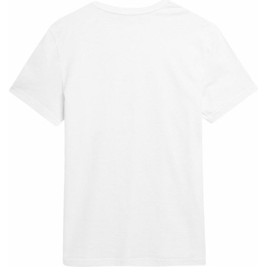 T-shirt męski biały 4F w sportowym stylu 