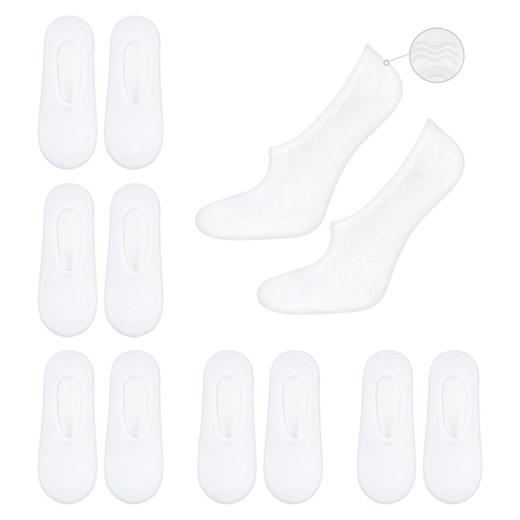 Zestaw 6x Stopki męskie białe SOXO z silikonem bawełniane ze sklepu Sklep SOXO w kategorii Skarpetki męskie - zdjęcie 157633553