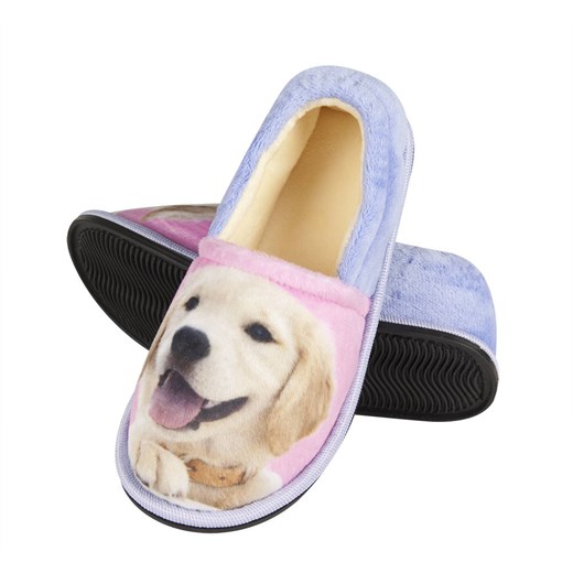 Kapcie dziecięce kolorowe SOXO ze zdjęciem psa ze sklepu Sklep SOXO w kategorii Kapcie dziecięce - zdjęcie 157633701