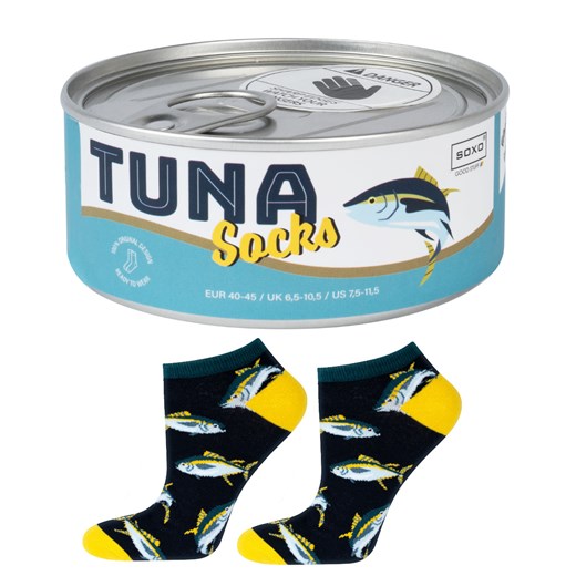 Stopki męskie SOXO GOOD STUFF śmieszne tuńczyk w puszce pomysł na prezent ze sklepu Sklep SOXO w kategorii Skarpetki męskie - zdjęcie 157633760