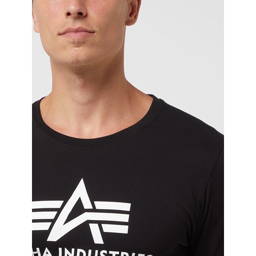 Bluzka z długim rękawem z nadrukiem z logo Alpha Industries M Peek&Cloppenburg  wyprzedaż