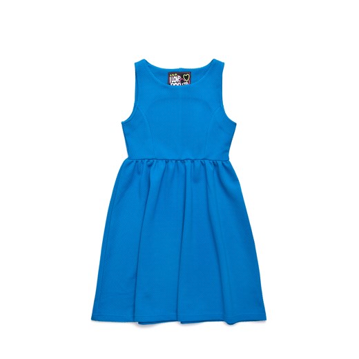 Sukienka Dziewczęca 4K2801 5-10-15 niebieski dziewczęce