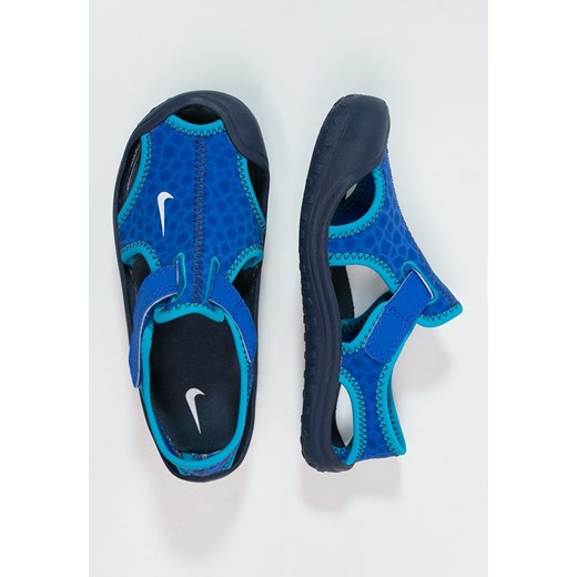 Nike Performance SUNRAY PROTECT Sandały kąpielowe lyon blue/white/mid navy/blue lagoon zalando niebieski elastyczne