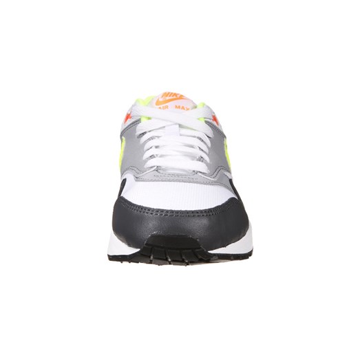 Nike Sportswear AIR MAX 1 Tenisówki i Trampki white/volt/total orange/dark grey zalando bialy okrągłe