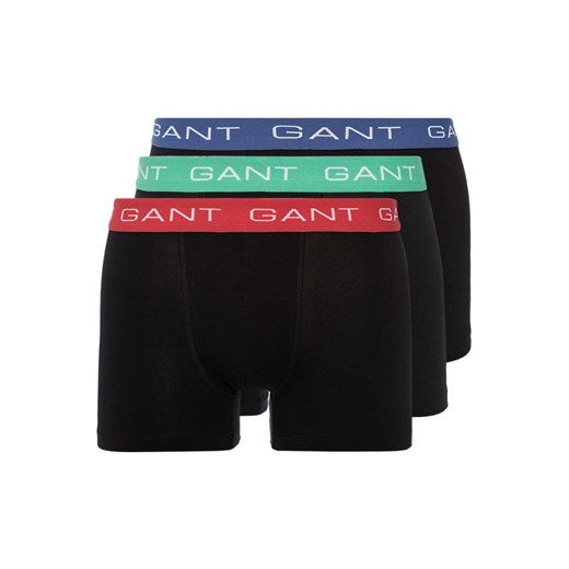 Gant 3 PACK  Panty black zalando czarny abstrakcyjne wzory