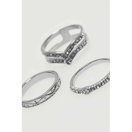 Zestaw pierścionków z elementami cyrkonii ze sklepu Moodo.pl w kategorii Bransolety - zdjęcie 158037941