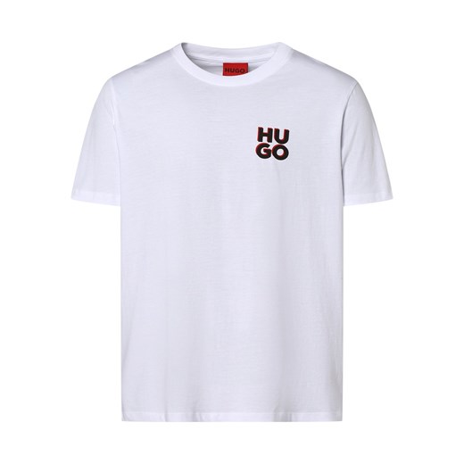HUGO T-shirty pakowane po 2 szt. Mężczyźni Bawełna czarny nadruk ze sklepu vangraaf w kategorii T-shirty męskie - zdjęcie 158049631