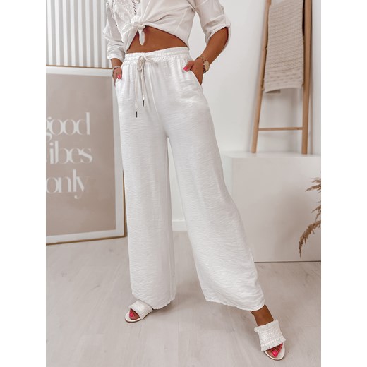 spodnie enjoy białe uni ze sklepu UBRA w kategorii Spodnie damskie - zdjęcie 158050764