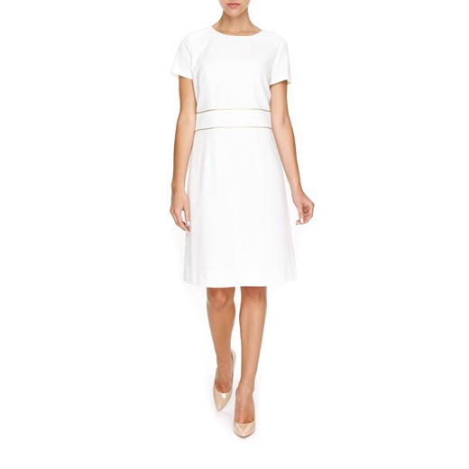 Elegancka, biała sukienka bialcon-pl bialy kolorowe