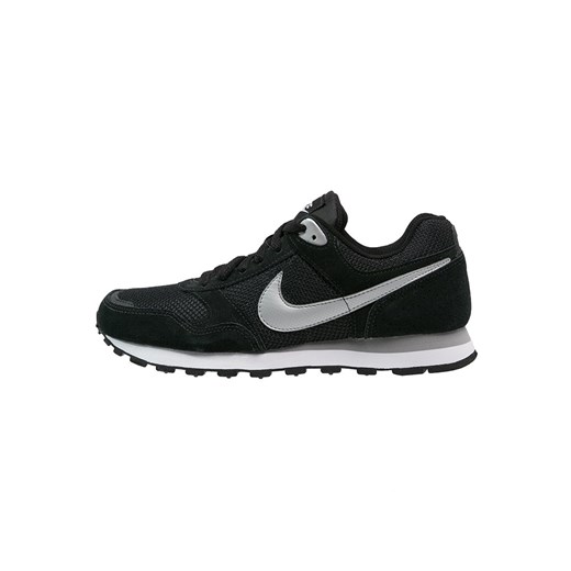 Nike Sportswear MD RUNNER Tenisówki i Trampki black/metallic silver/white zalando czarny płaskie