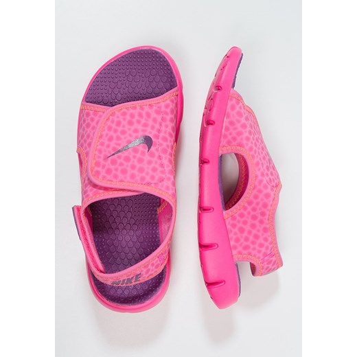 Nike Performance SUNRAY ADJUST Sandały kąpielowe pink pow/bold berry/total orange zalando rozowy kąpielowy