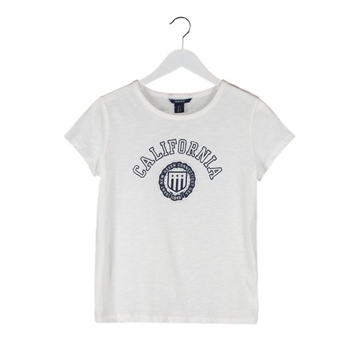 Gant Tshirt z nadrukiem beżowy zalando bialy abstrakcyjne wzory