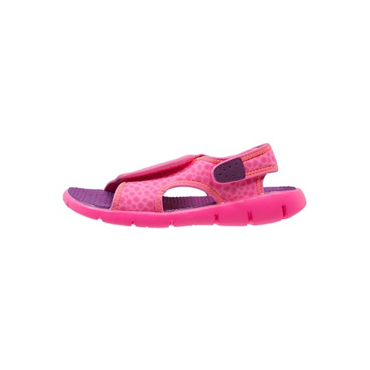 Nike Performance SUNRAY ADJUST Sandały kąpielowe pink pow/bold berry/total orange zalando rozowy elastyczne
