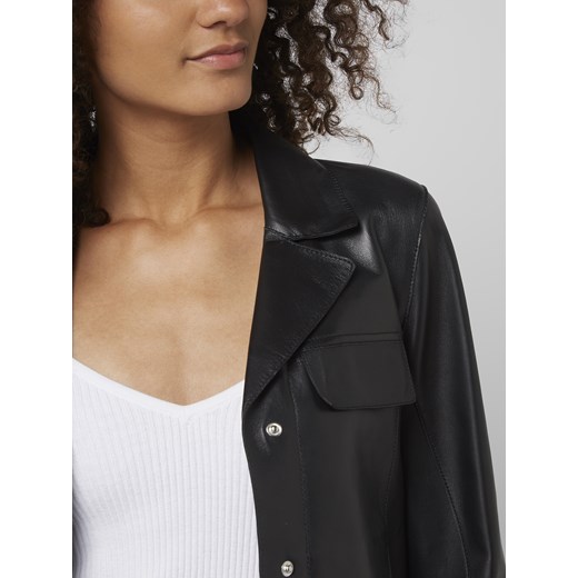 Kurtka skórzana o pudełkowym kroju z kołnierzem z połami model ‘Alina’ Oakwood L okazyjna cena Peek&Cloppenburg