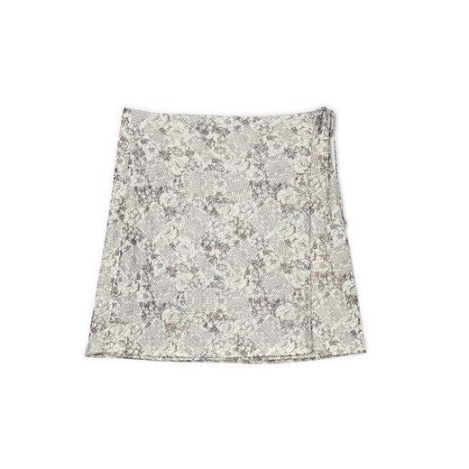 Cropp - Spódnica w kwiatowy wzór - kremowy ze sklepu Cropp w kategorii Spódnice - zdjęcie 158447841