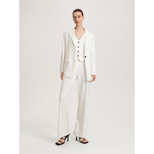 Reserved - Marynarka w paski - Kremowy Reserved M Reserved