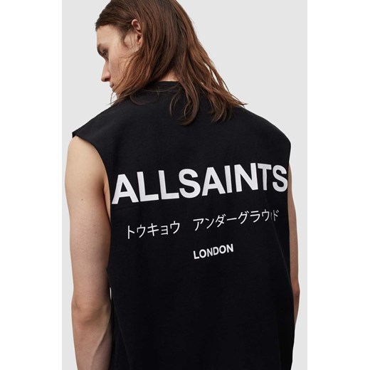 AllSaints t-shirt bawełniany Underground kolor czarny XL ANSWEAR.com