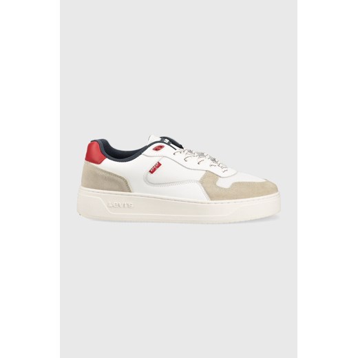 Levi&apos;s sneakersy kolor beżowy ze sklepu ANSWEAR.com w kategorii Buty sportowe męskie - zdjęcie 158457361