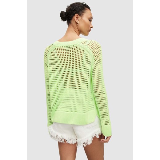 AllSaints sweter damski kolor zielony lekki S ANSWEAR.com